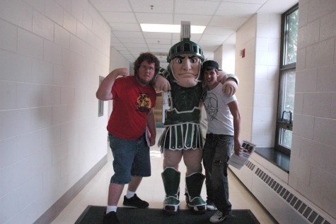 Summer MIPA Camp Editors Aaron Hamel, Sparty, and Kyle Snarski