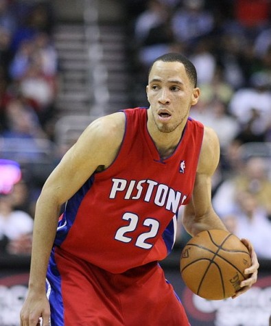 Tayshaun Prince (22) returns to Detroit. ( Keith Allison/ Sportsshooter).