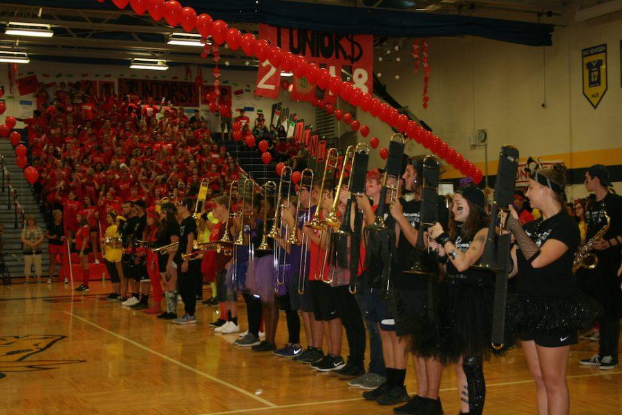 The Fraser Band is involved in a lot of activites including the Halloween Parade and the Pep Assembly.  