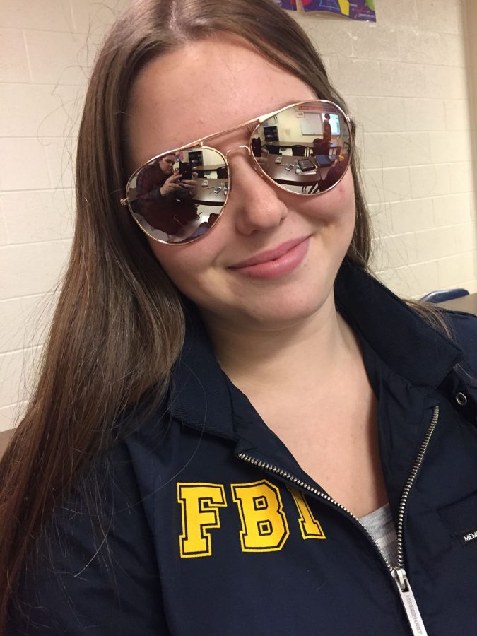 Senior Marybeth Stanziola took advantage of Halloween being on a school day. She dressed as one of her favorite characters from NBC's Parks and Recreation, Burt Macklin.