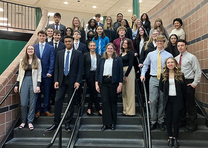 Fraser High School DECA Team (Photo courtesy of Mr. Forlini) 